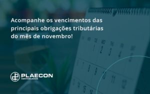 Acompanhe Os Vencimentos Plaecon Contabilidade - O Contador Online