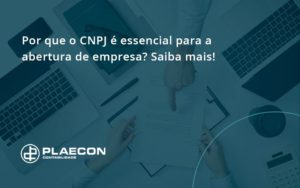 Por Que O Cnpj é Essencial Para A Abertura De Empresa Plaecon Contabilidade - O Contador Online